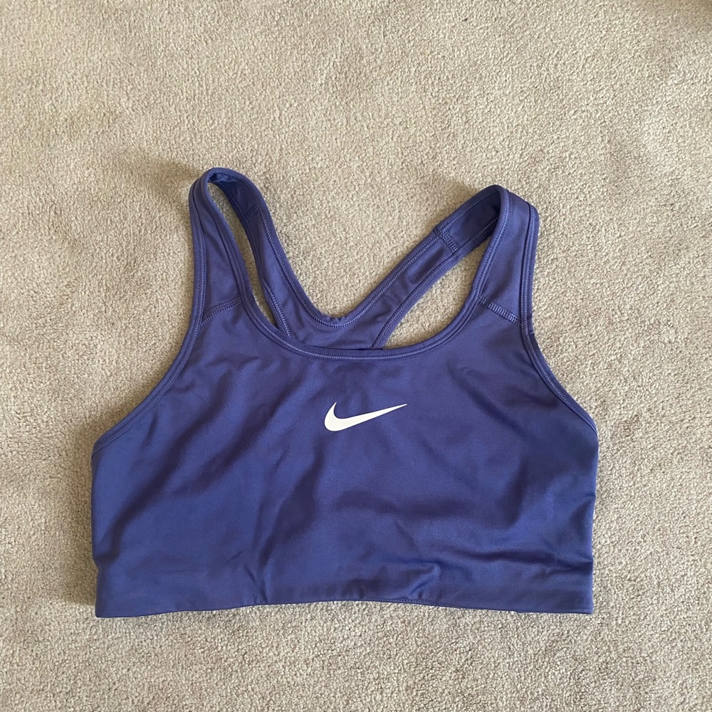 Nike sports bra blue L